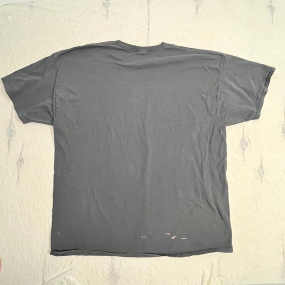 Vintage Wolf Graphic T-Shirt Men's 2XL Moon Wildlife Nature Tee Black FOTL - Picture 7 of 8